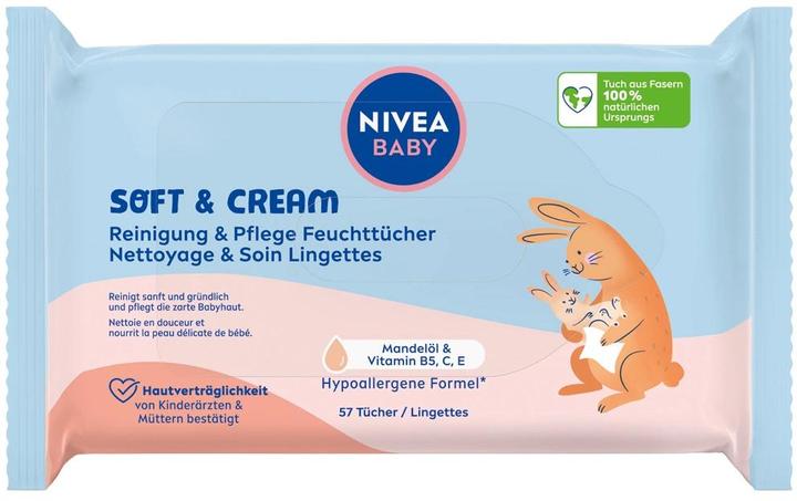 Image du produit NIVEA Soft & Cream Feuchttücher Quattro (228 pièce(s))