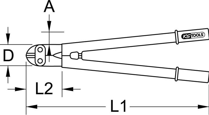 Immagine prodotto KS Tools Tagliabulloni isolato, 610 mm (610 mm)