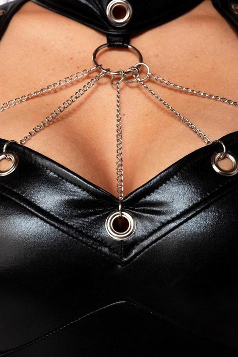 Actual product image Saresia Wetlook dress with collar (M)