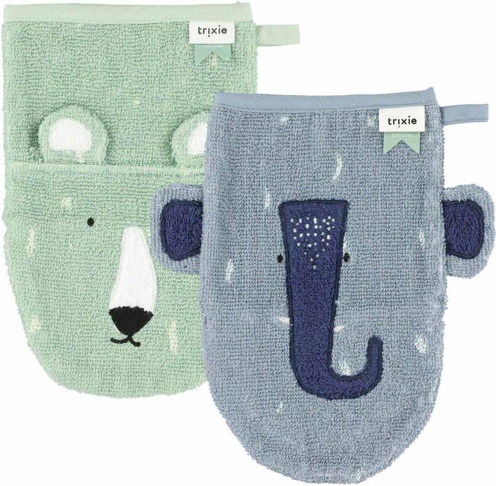 Actual product image Trixie Baby Pack of 2 washing gloves