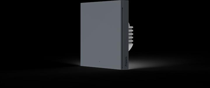 Productafbeelding Aqara Smart Wall Switch H1 Grau With Neutral, Single Rocker (Zigbee)