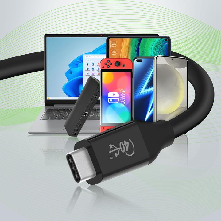 Actual product image Belkin USB C — USB C (0.80 m, USB 4.0, 100 W)