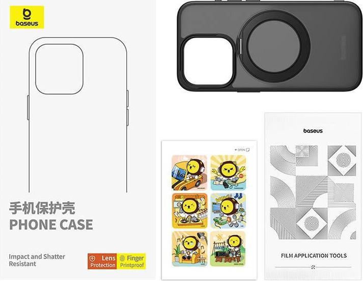 Produktbild Baseus SkyRing 360° Case with stand for iP 13 Pro Max (black) (Apple iPhone 13 Pro Max)