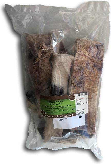 Actual product image AnimalNatura BARF Beef Scalp Freeze-Dried (Adult, 1 pcs., 500 g)