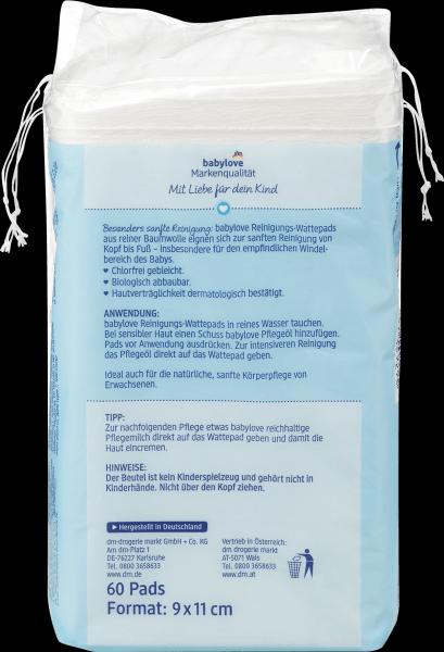 Actual product image dm babylove Baby cotton pads