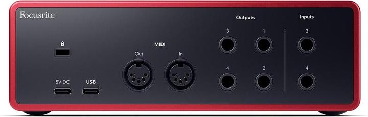 Actual product image Focusrite Scarlett 4i4 – 4th Generation (USB)