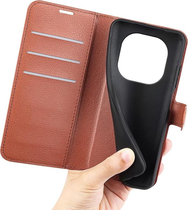 Actual product image Cover-Discount Xiaomi Redmi Note 14 Pro 4G - Leder Etui Hülle (Xiaomi Redmi Note 14 Pro)