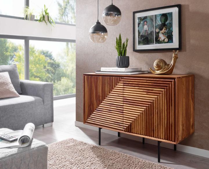 Produktbild FineBuy Sideboard Sheesham Braun