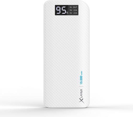 Xlayer Powerbank Blanc de carbone pur (15000 mAh, 54 Wh)
