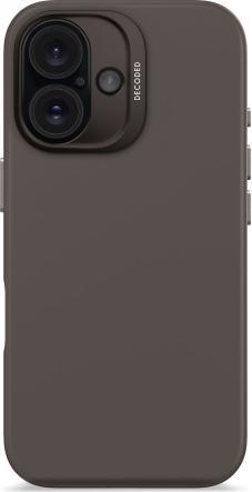 Decoded AntiMicrobial Silicone Backcover with MagSafe for iPhone 16 - Dark Brown (Apple iPhone 16)