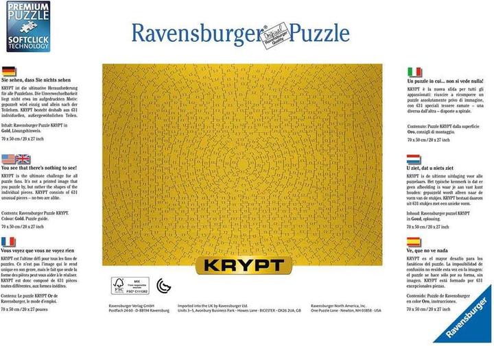 Produktbild Ravensburger Krypt Gold (631 Teile)