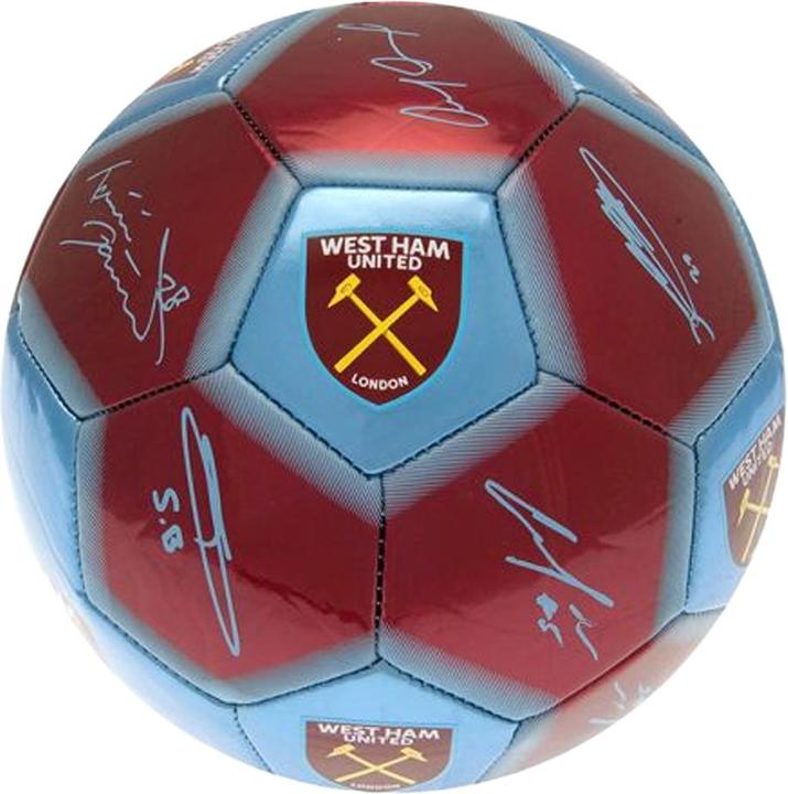 West Ham United FC MiniFussball Gedruckte Unterschrift