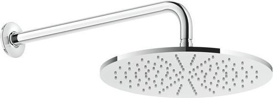 Immagine prodotto Gessi Soffione doccia anticalcare Inciso D300 mm, con giunto e supporto a parete 389 mm, 1/2 attacco