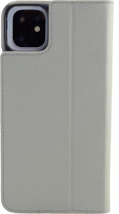 Image du produit Mike Galeli Book-Cover cuir véritable Marc gris clair (Apple iPhone 11 Pro)