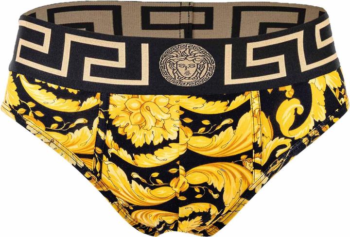 Versace Slip Stretch Organic Jersey Barocco Ss92 All Over - New Logo (XL, Einzelpack)