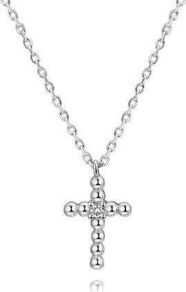 Beneto Silver necklace with a cross AGS1226 / 47 (L)