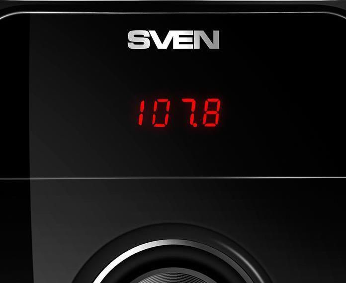 Actual product image Sven MS-307, 2.1 speakers, FM, Bluetooth, USB/SD, LED Ekranas, RC unit, power output 40W (20 + 2  1