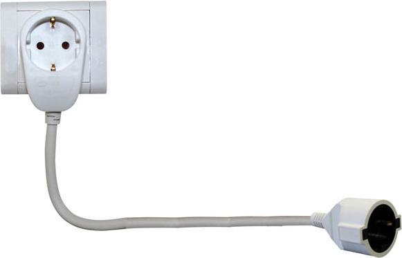 Actual product image REV Earth contact extension 3m power split (3 m, CEE 7/3)