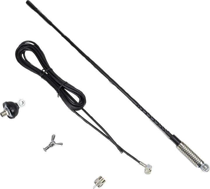 Image du produit PNI Antenne CB S60 avec Butterfly, longueur de broche 59 cm, avec support, 4 m de câble et