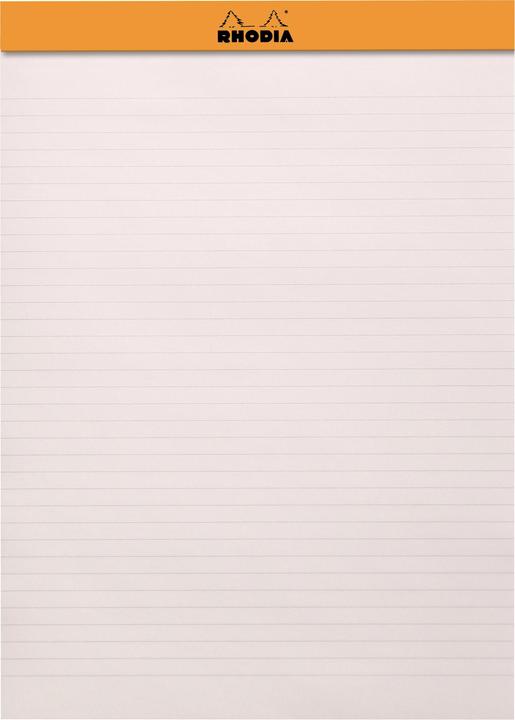 Actual product image Rhodia Blocks stapled 90g Basics (A4, Lined, Soft cover)