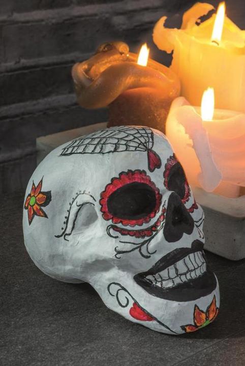 Actual product image Décopatch Cardboard skull 15,5x10,5x12cm