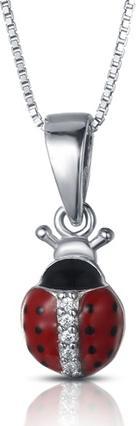 Moiss Playful silver ladybug pendant P0000284 (L)
