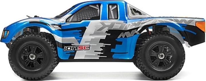 Actual product image Maverick Blue paint. Short Course Truck body w. decal (Ion SC)