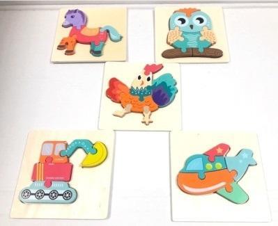 Teka Holzpuzzle-Tiere