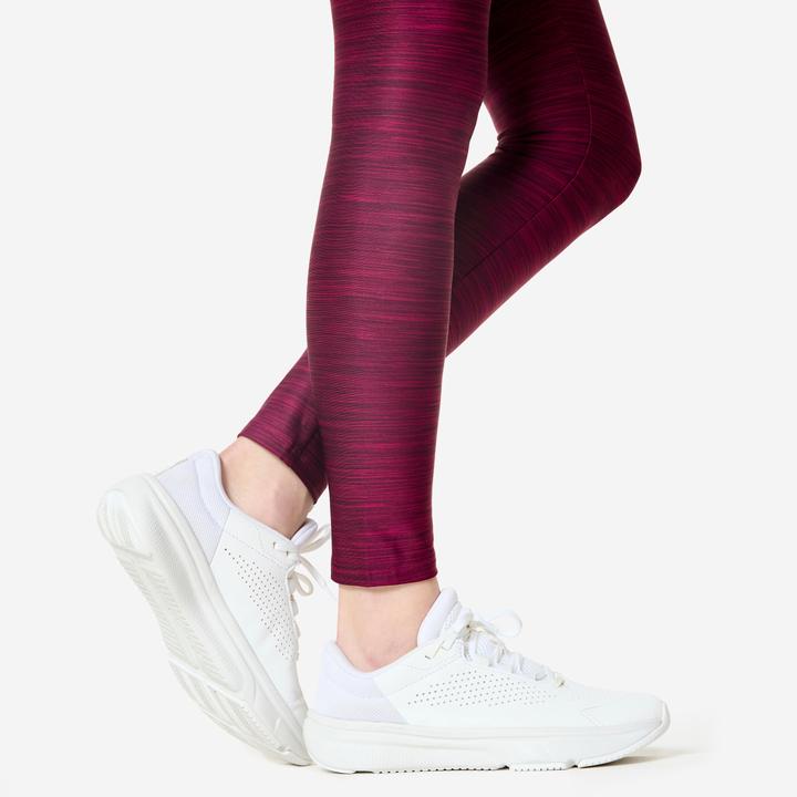 Image du produit Domyos Legging de fitness taille haute femme, imprimé gris (W26/L30)