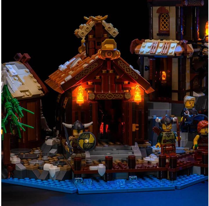 Produktbild Light my bricks LED Licht Set für LEGO® 21343 Wikingerdorf