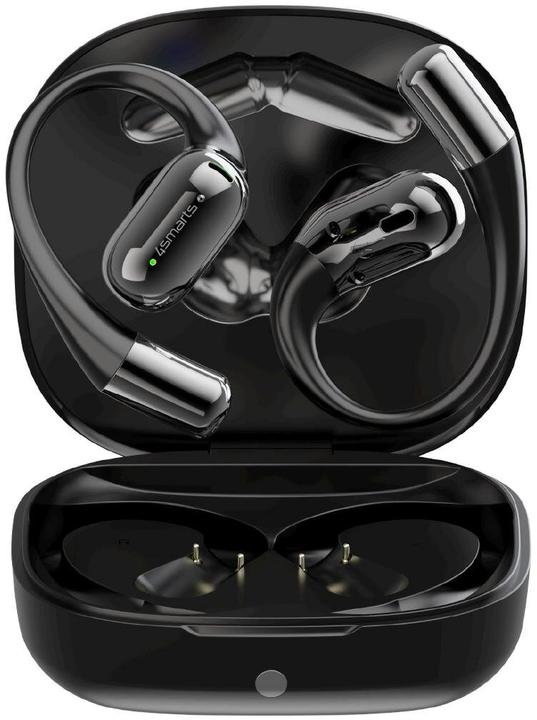 Produktbild 4smarts Open-Ear Bluetooth Kopfhörer SkyBuds AI Screen, Schwarz (28 h, Kabellos)