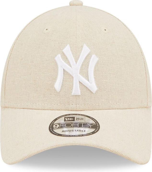 Actual product image New Era 9Forty Strapback Cap - Leinen New York Yankees Beige (One size)