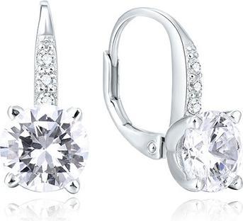 Beneto Silver earrings with zircons AGUC1959