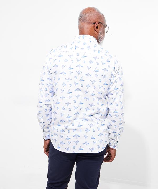 Actual product image Joe Browns Sketchy Bird Print Shirt (XL)