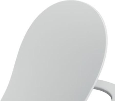 Pressalit Sway Uni m/SC - Sway Uni med soft close og lift-off hvid