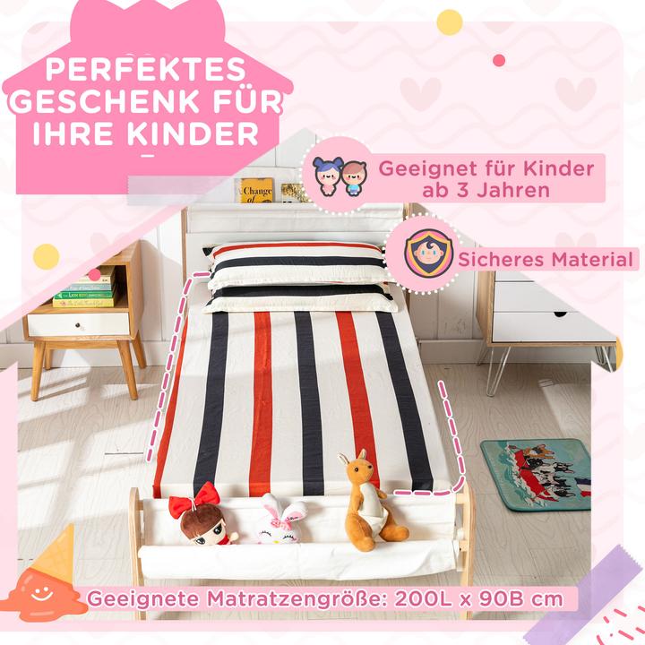 Actual product image Homcom Cot with child-friendly design