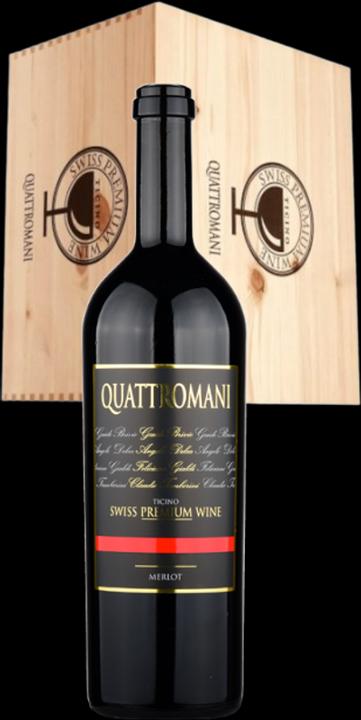 Produktbild Brivio - Delea - Gialdi - Tamborini Quattromani Merlot Ticino DOC Swiss Premium Wine (1 x 75 cl, 2022)