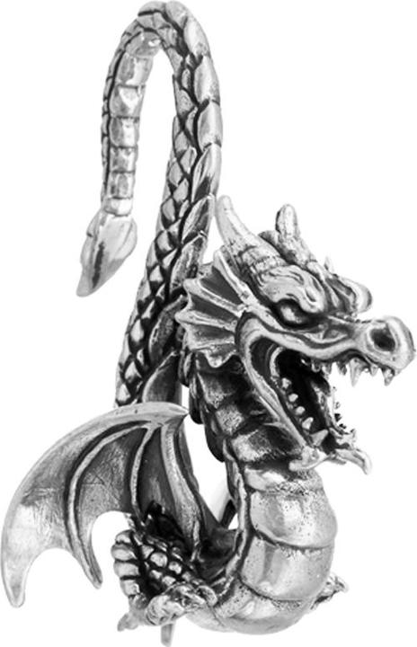 Produktbild Star Piercing Ohrgewicht silber Drachen (Messing)