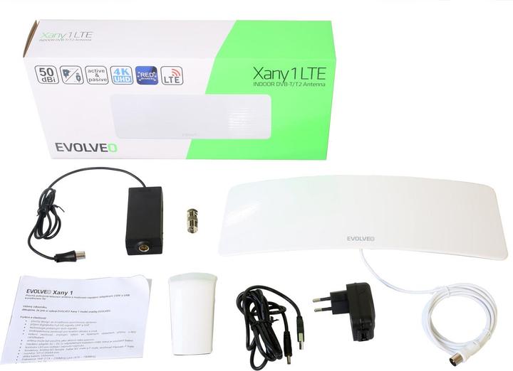 Image du produit Evolveo Xany 1 Antenne de télévision LTE Indoor 50 dB (Antenne d'intérieur, 50 dB, LTE)