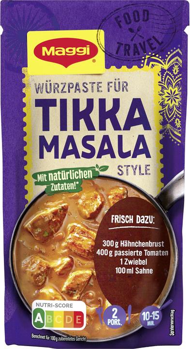 Image du produit Maggi FOOD TRAVEL Pâte d'épices Tikka Masala Style (65 g)