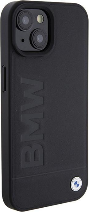 Image du produit BMW BMHCP15SSLLBK iPhone 15 6.1" czarny/black Tampon en cuir chaud (Apple iPhone 15)