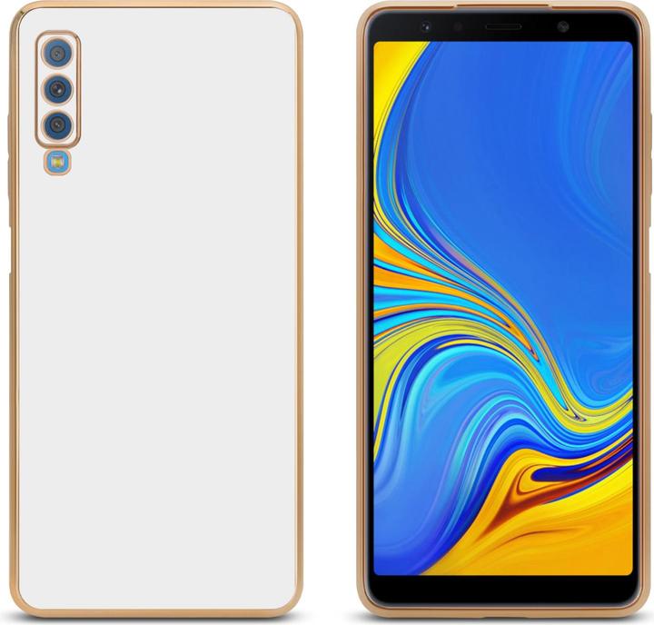 Produktbild Cadorabo Hülle für Samsung Galaxy A7 2018 im TPU mit Kameraschutz LM130 Style (Samsung Galaxy A7 (2018))
