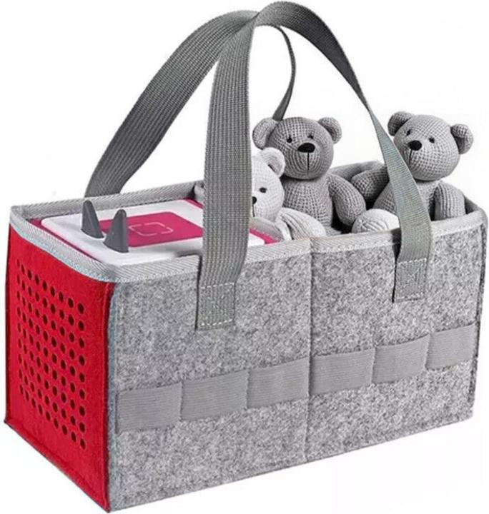 Image du produit Hermex Sac de rangement pour boîte à musique et figurines Sac d'organisation pour jeu radiophonique Rouge