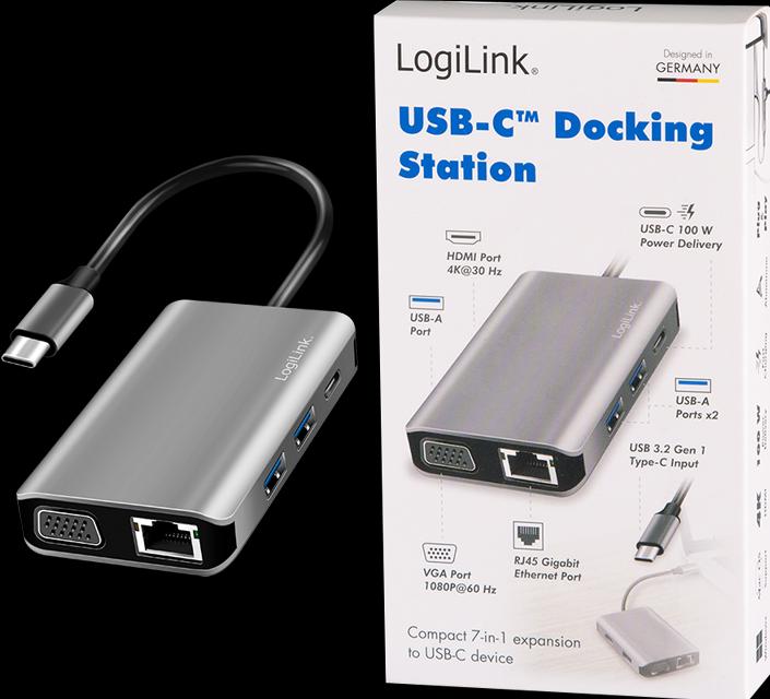 Produktbild LogiLink UA0410 (USB-C, 7 Ports)