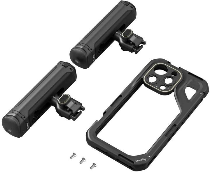 Image du produit SmallRig Kit vidéo mobile (Dual Handheld) pour iPhone 15 Pro (Cage)