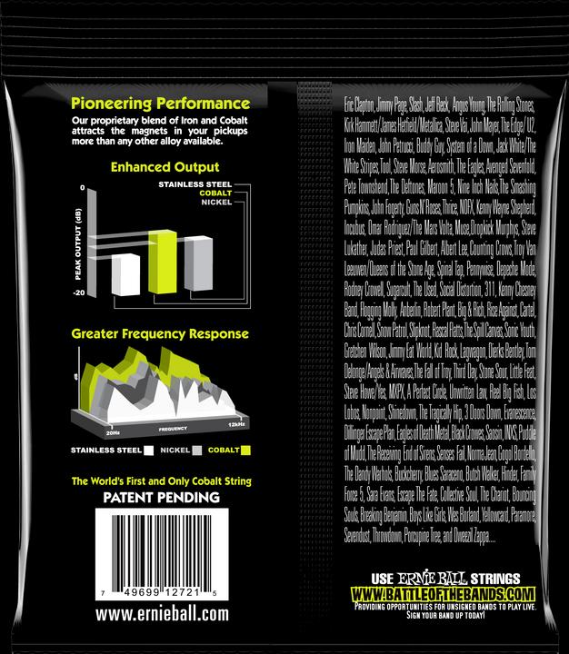 Ernie Ball Regular Slinky Cobalt (6 x, E-Gitarre, 0.05")