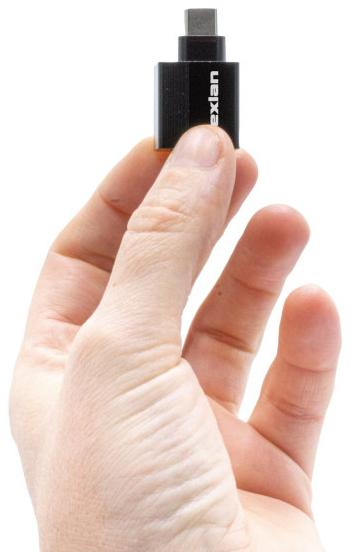 Actual product image Dexlan Tiny USB-C to RJ45 Gigabit Ethernet Adapter (USB-C, RJ45 (1x))