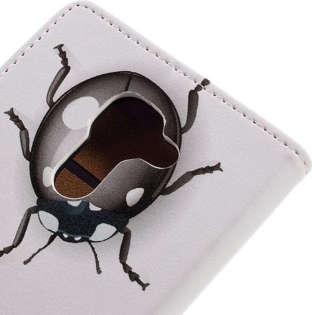 Actual product image MU Style Case leather with colored ladybugs (DTEK60)