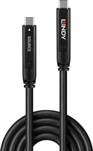 Immagine prodotto Lindy Cavo ibrido USB 3.2 Gen 1 e DP 1.4 Tipo C (10 m, USB 3.2 Gen 1)