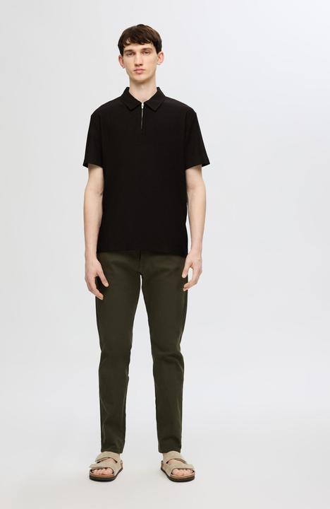 Immagine prodotto Selected Homme Polo con mezza zip a pieghe (M)